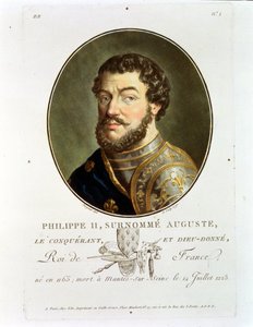 Retrato de Felipe II, llamado Augusto, Rey de Francia (1165-1223)